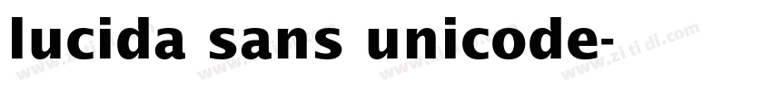 lucida sans unicode字体转换